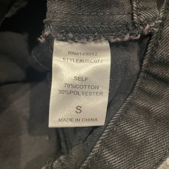 Fashion Nova Womens Crossing Your Mind Denim Jacket - Black/Red Size Small - Picture 6 of 11